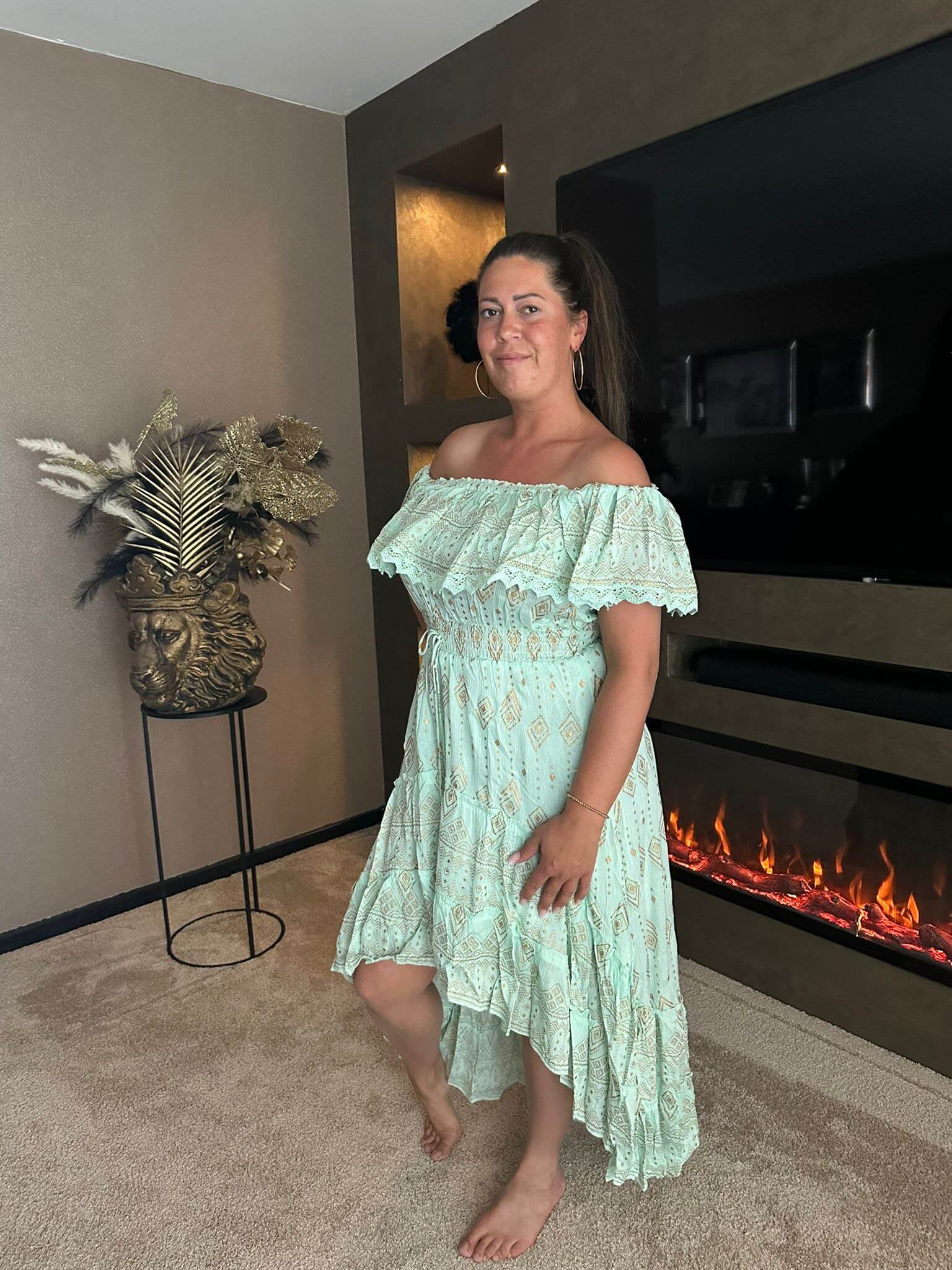 IBIZA DRESS OPEN SHOULDER