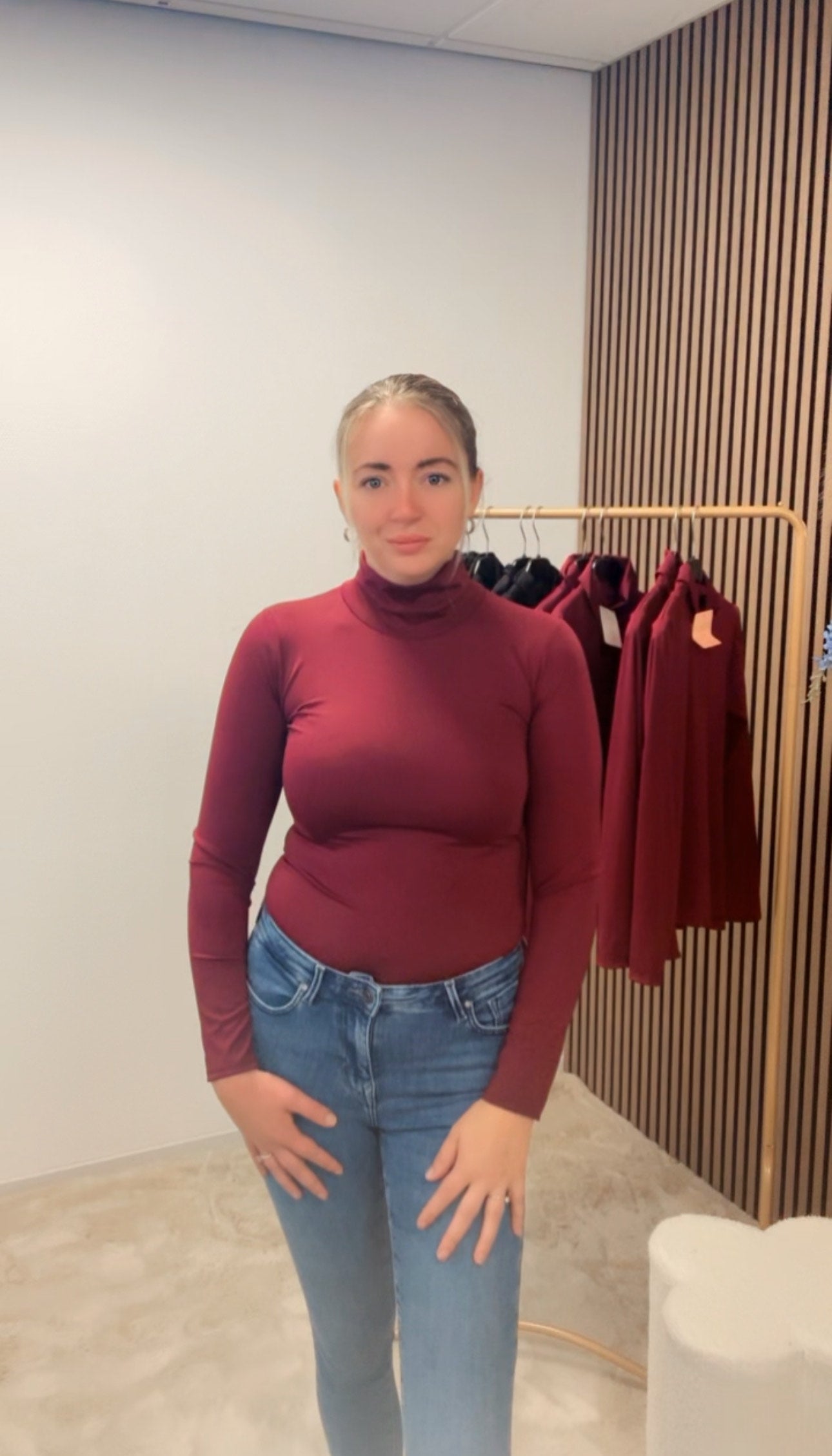 Basic top lange mouw
