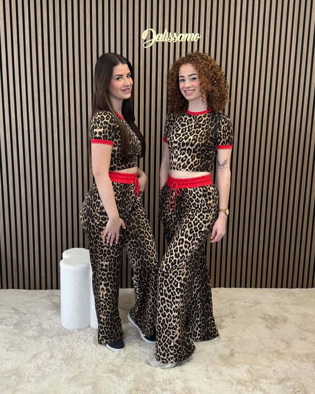 LEOPARD FLAIR MET TOP