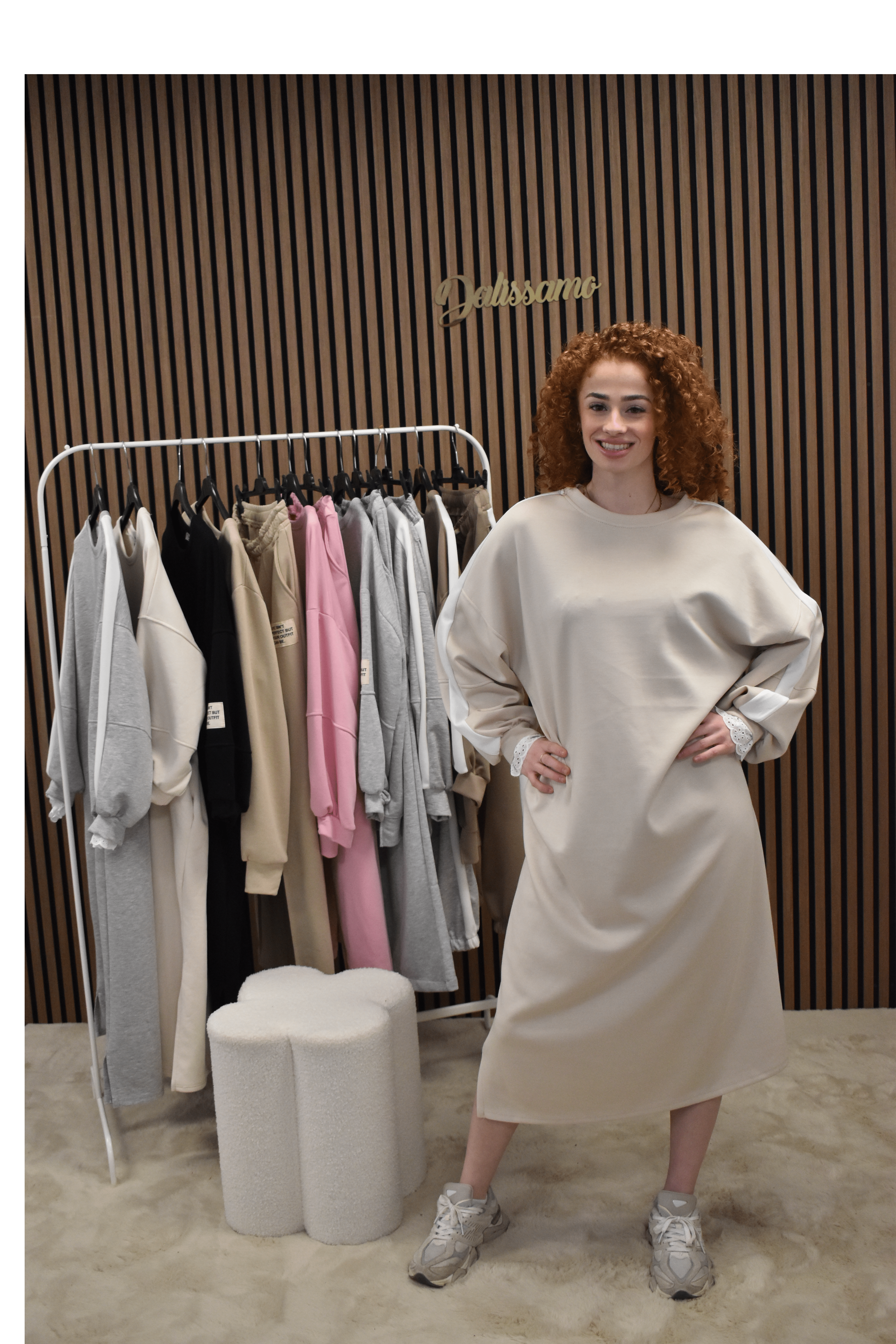 COMFY JURK MET KANTEN MOUWTJE